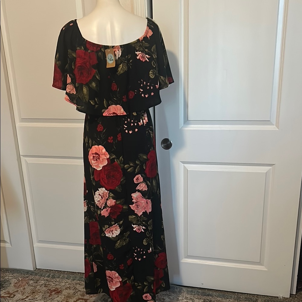 ODDY Pink Flutter Sleeve Maxi Sundress - Picture 4 of 9